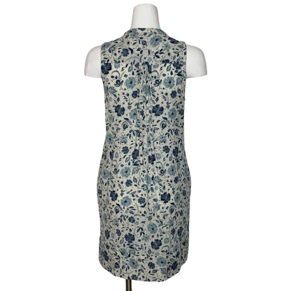 Faherty Blue Floral Mini Dress - Picture 3 of 12